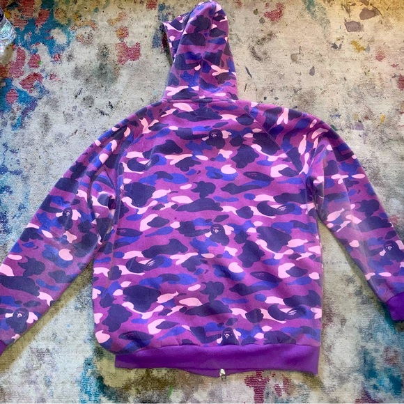 BAPE HOODIE PINK CAMO XXL - Picture 2 of 3